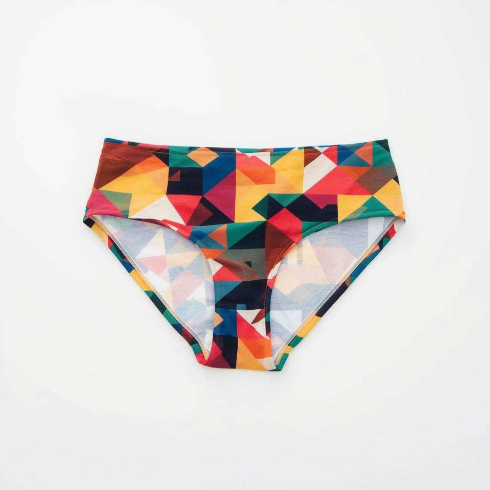 38 Printed Panty - Silver Sparkle - Image 1